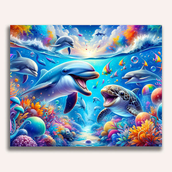 Paint by Numbers - Marine animal friends