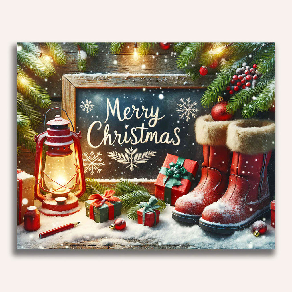 Paint by Numbers - Merry Christmas Deco