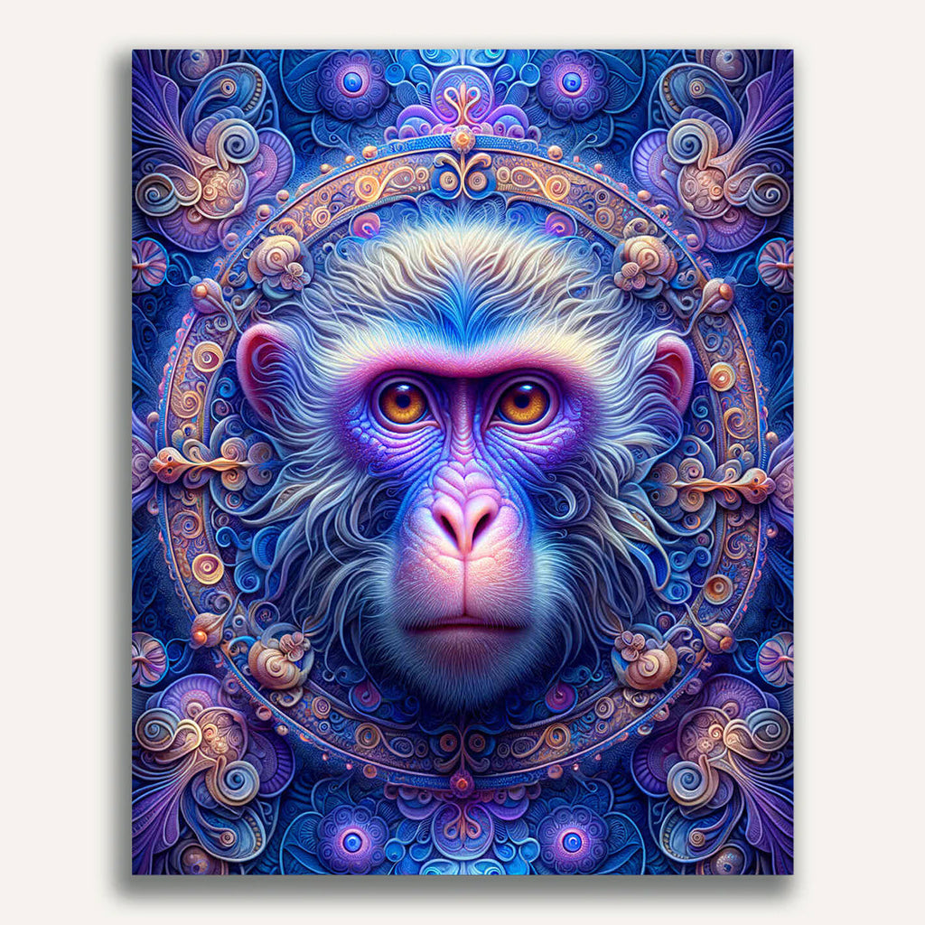 Paint by Numbers - Monkey Mandala