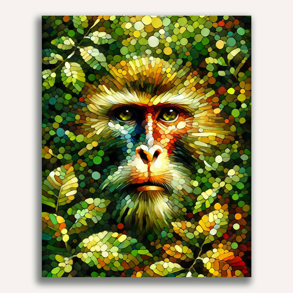Paint by Numbers - Monkey Portrait