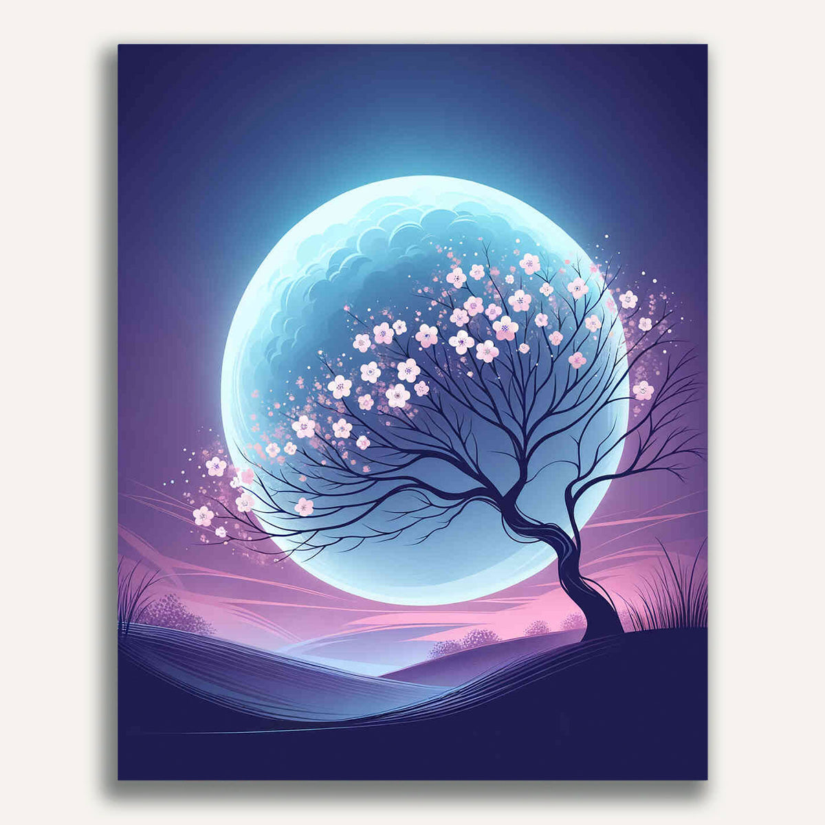 Paint by Numbers - Moon in the Tree