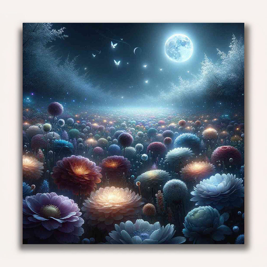 Paint by Numbers - Moonlit Night in the Enchanted Forest