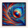 Paint by Numbers - Mosaic Peacock Eyes