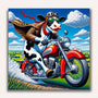 Paint by Numbers - Motorbike Cow