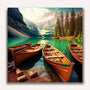Paint by Numbers - Mountain lake boat tour