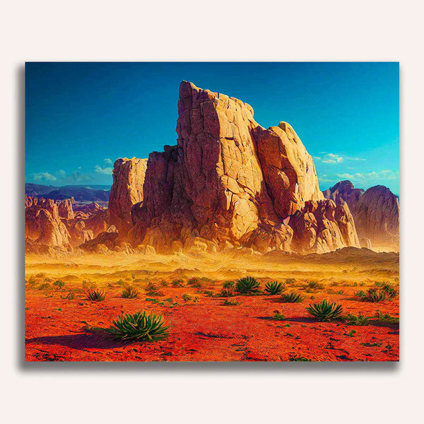 Paint by Numbers - Mountain of the desert