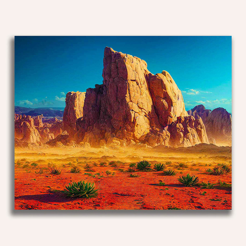 Paint by Numbers - Mountain of the desert
