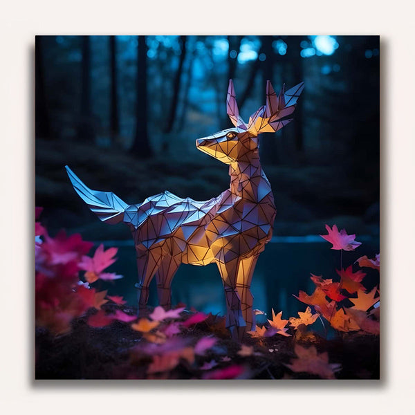 Paint by Numbers - Mystic deer in the forest