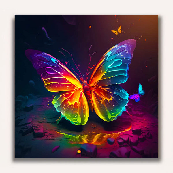 Paint by Numbers - Neon butterfly