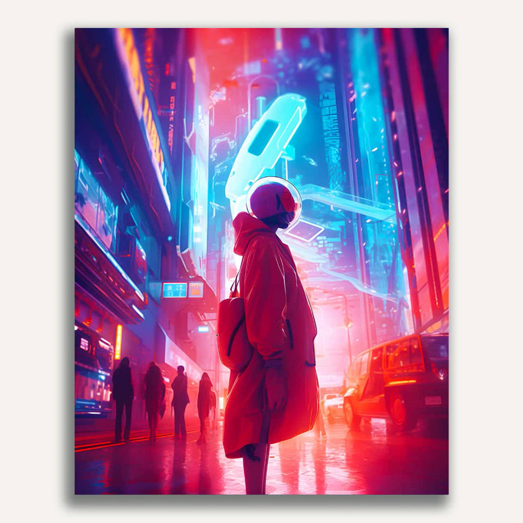 Paint by Numbers - Neon city sideways