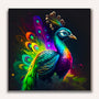 Paint by Numbers - Neon peacock