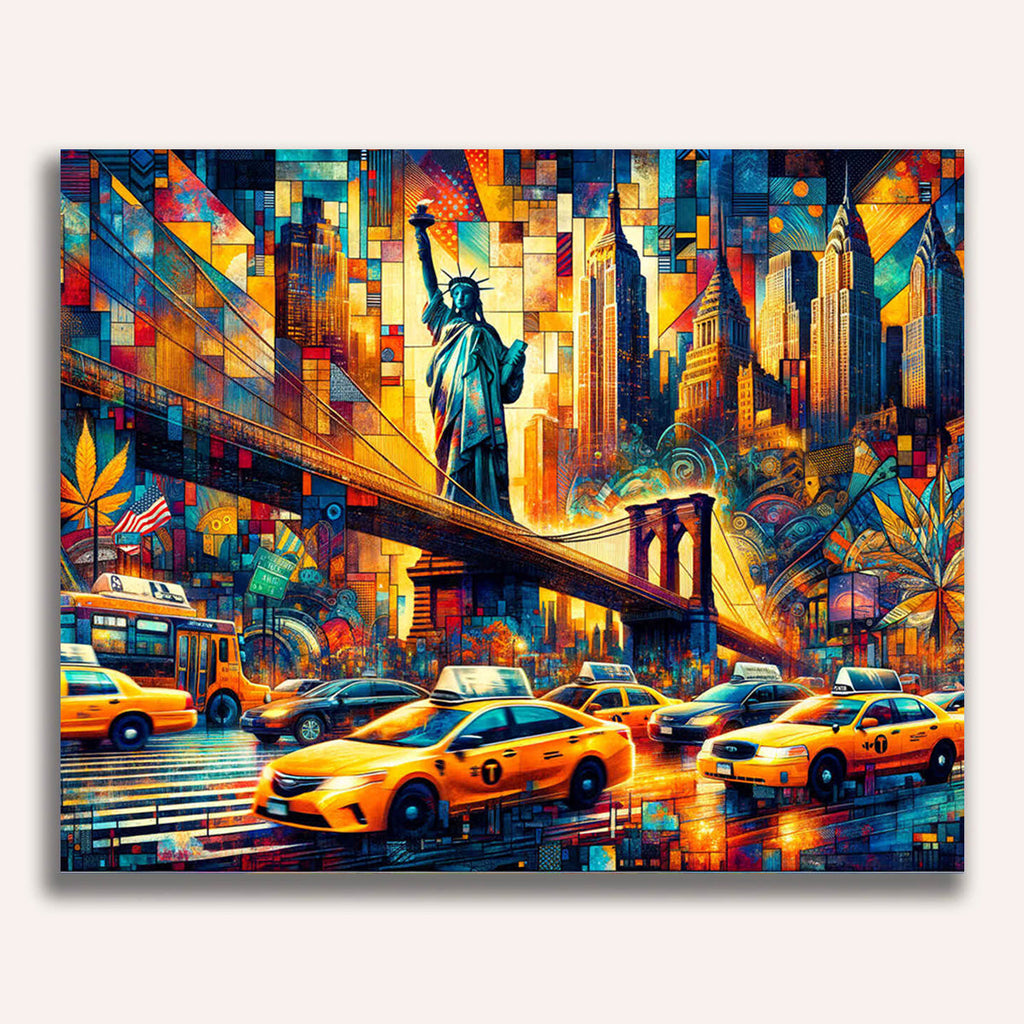 Paint by Numbers - New York, lettering