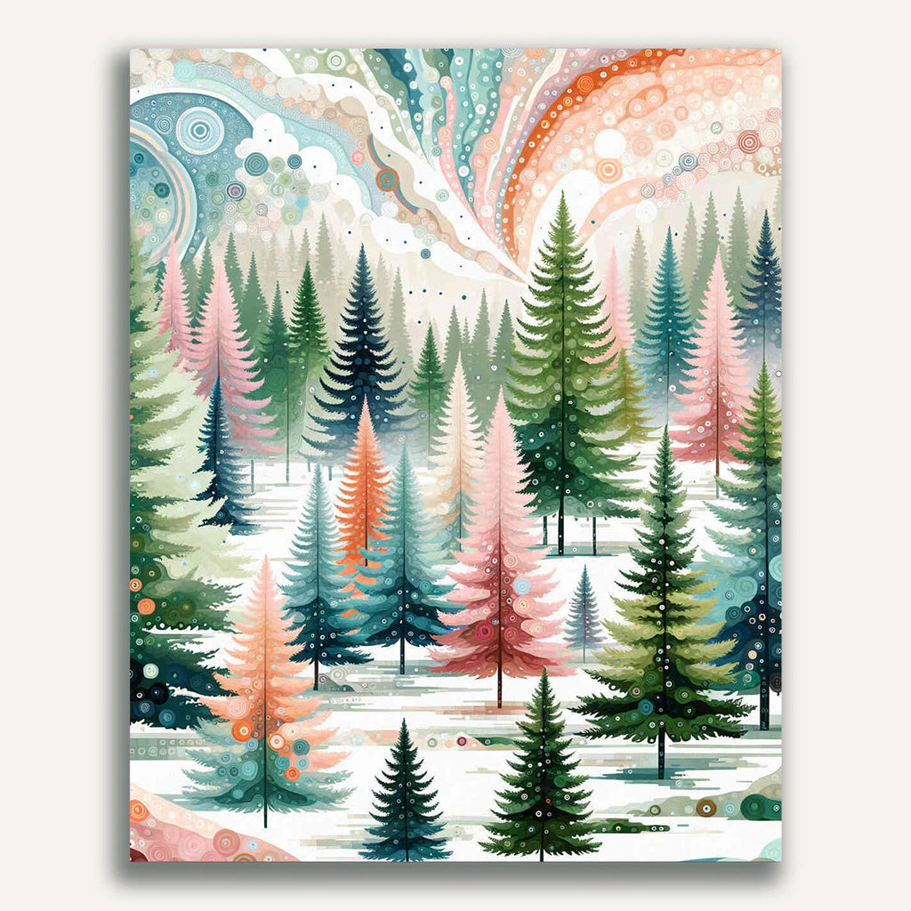 Paint by Numbers - Nine Fir Tree