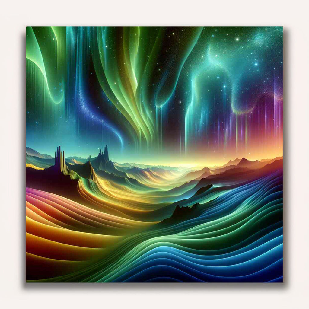 Paint by Numbers - Northern lights of the fantasy world