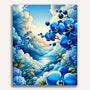 Paint by Numbers - Orchid in blue