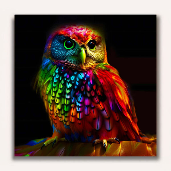 Paint by Numbers - Owl frontal at night