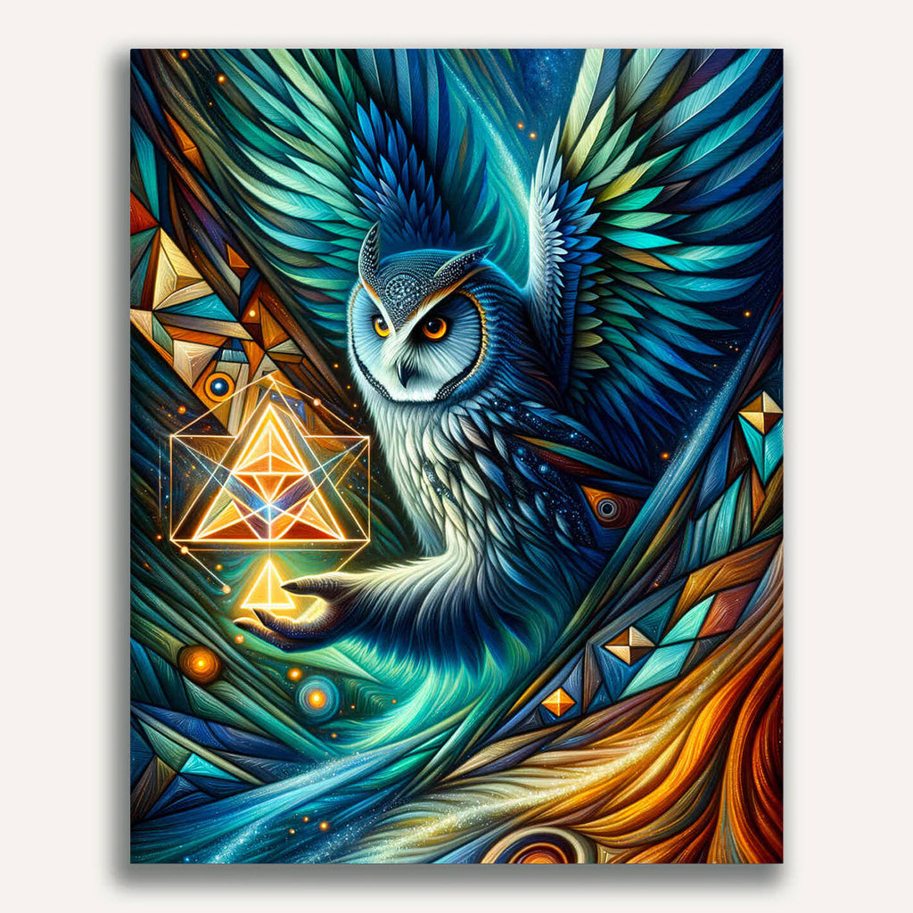 Paint by Numbers - Owl with Anhander