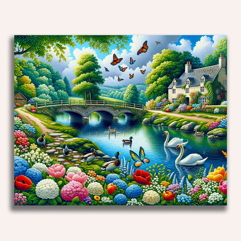 Paint by Numbers - Picturesque river