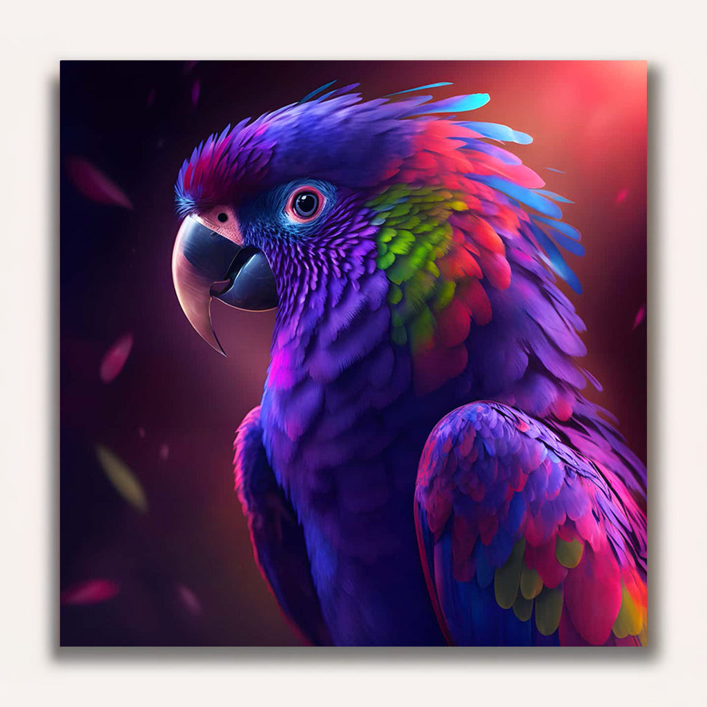 Paint by Numbers - Papagai Purple