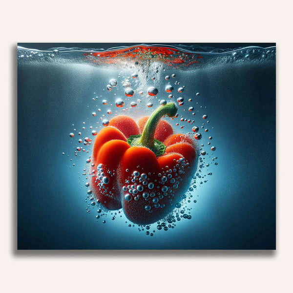 Paint by Numbers - Peppers, water