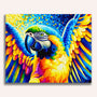 Paint by Numbers - Parrot, yellow and blue