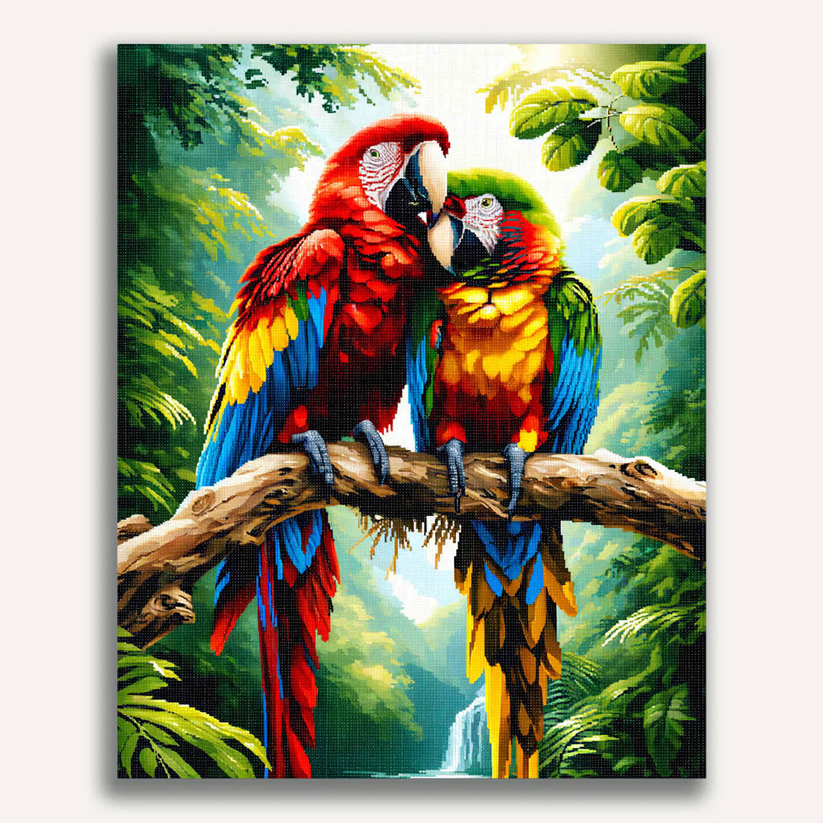 Paint by Numbers - Parrots Parche