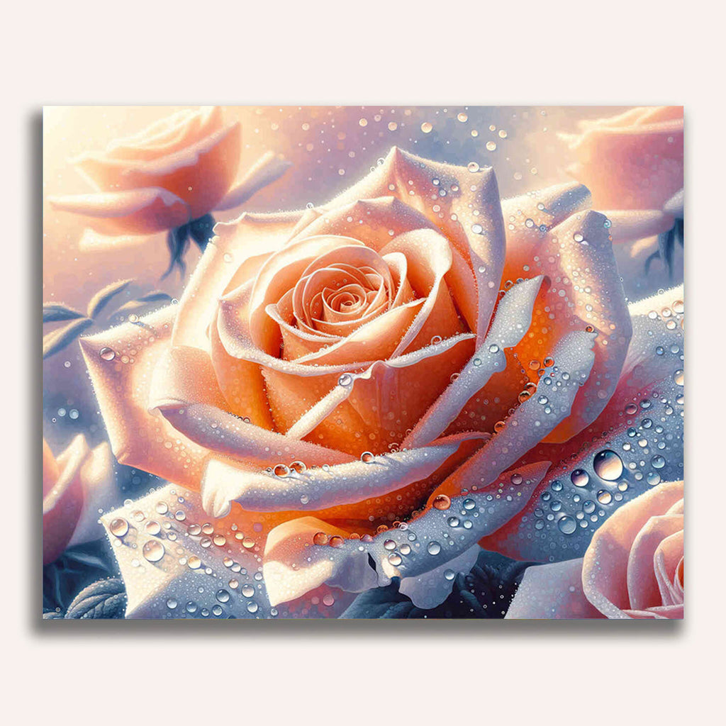 Paint by Numbers - Peach Rose