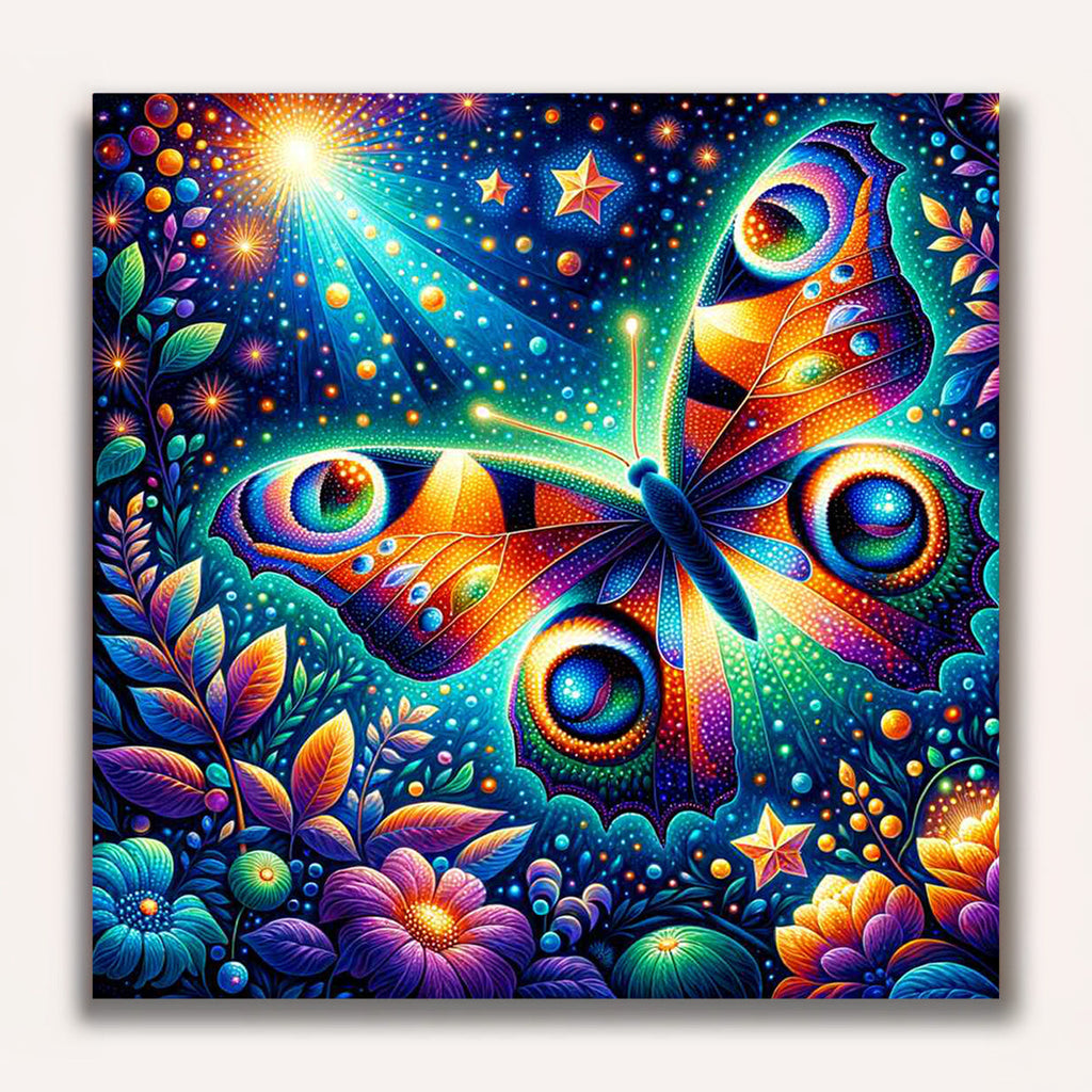 Paint by Numbers - Peacock Butterfly