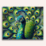 Paint by Numbers - Peacock Grey and Blue