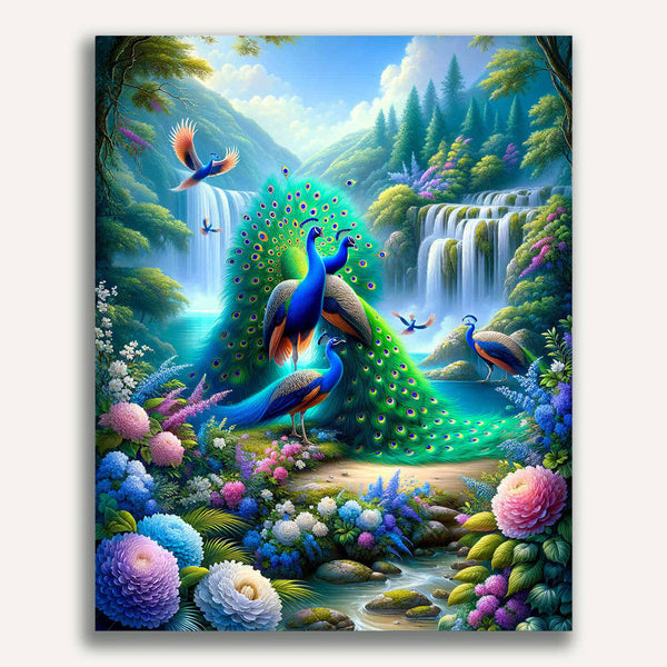 Paint by Numbers - Peacock Parchment
