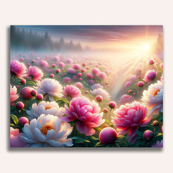 Paint by Numbers - Peony Meadow