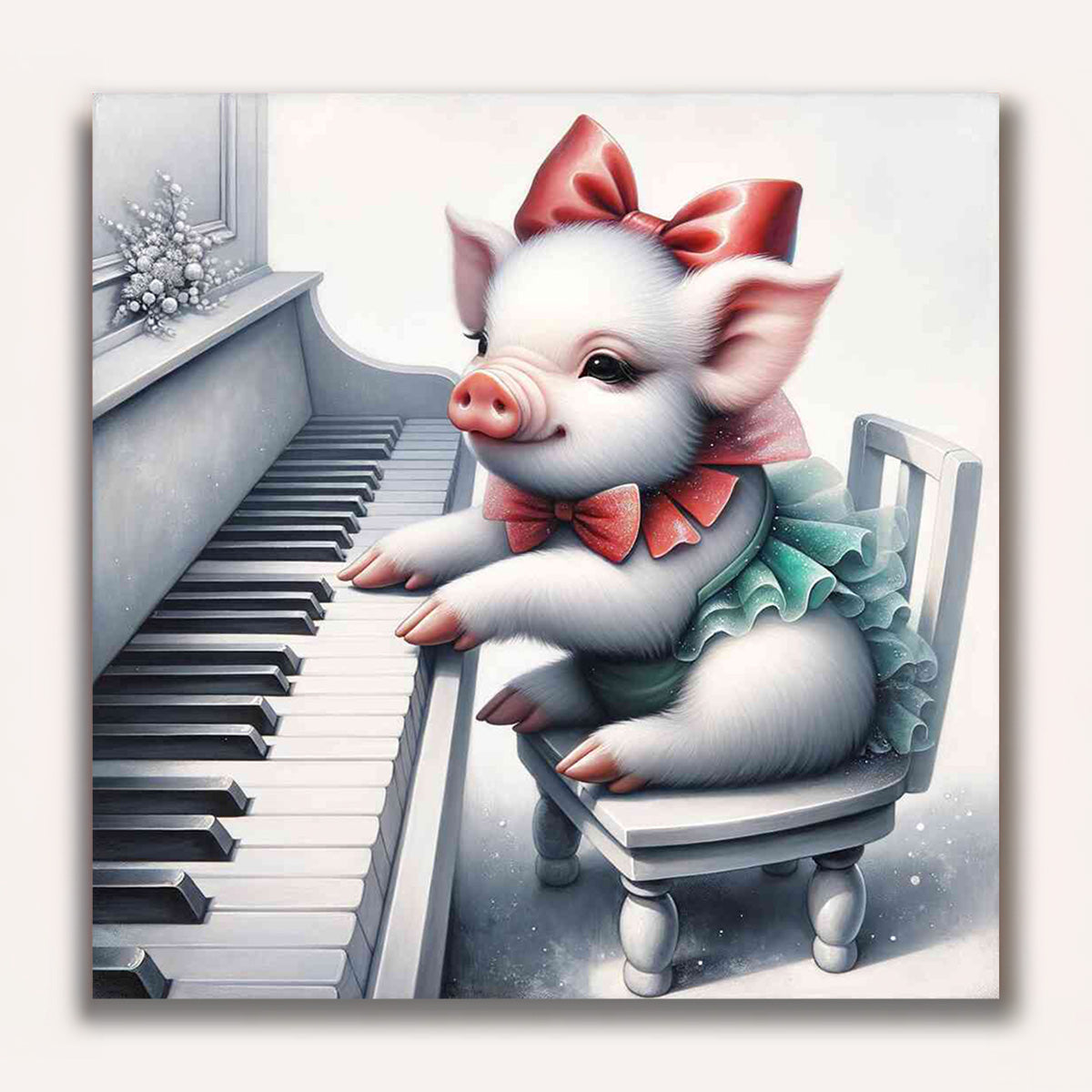 Paint by Numbers - Piglet on Klavir