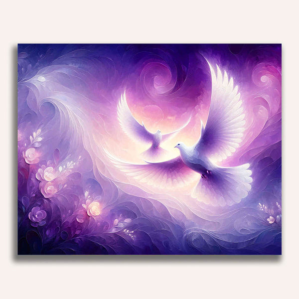 Paint by Numbers - Pigeon Duo