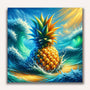 Paint by Numbers - Pineapple surrounded by water