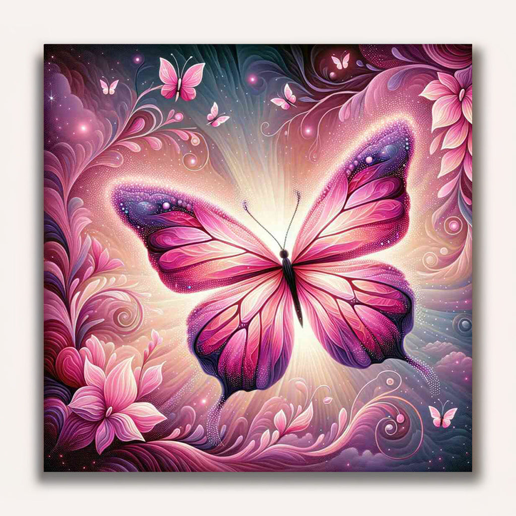 Paint by Numbers - Pink Butterfly