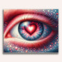 Paint by Numbers - Pink Heart Eye