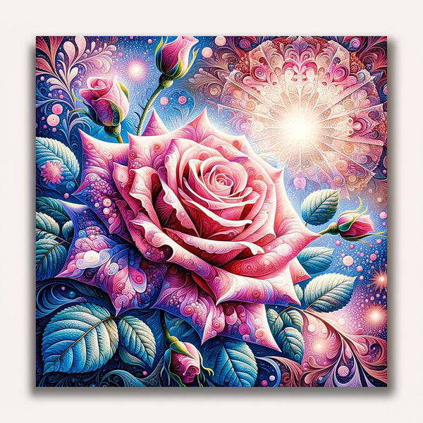 Paint by Numbers - Pink Rose