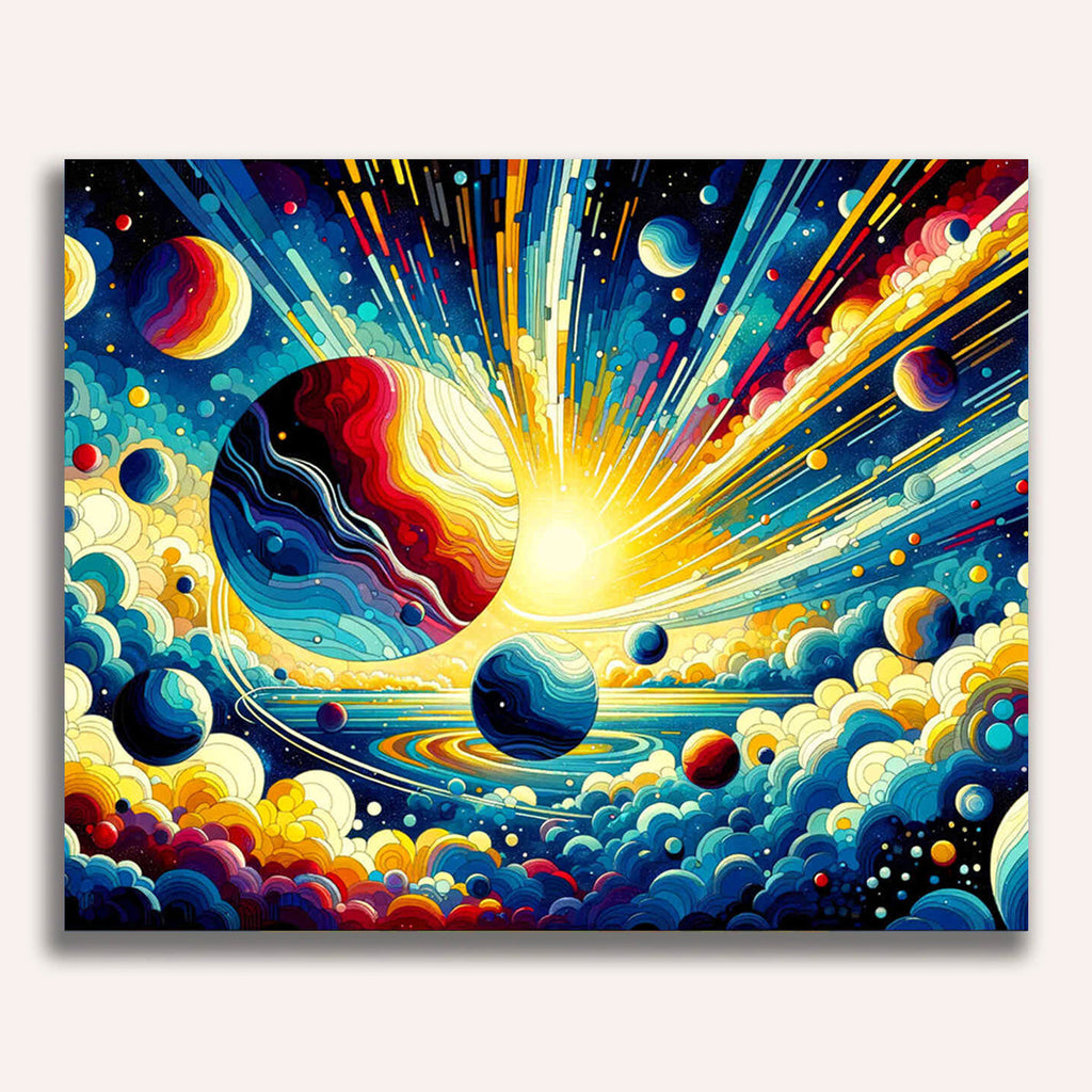 Paint by Numbers - Planets in the Universe of the Sun
