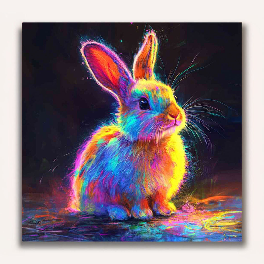 Paint by Numbers - Playful bunny