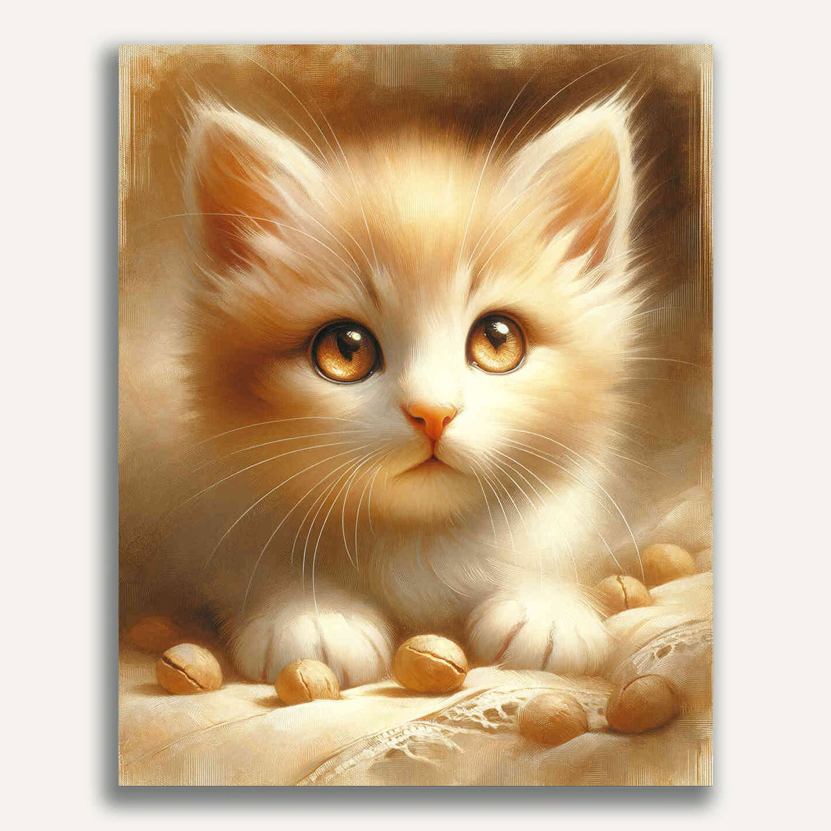 Paint by Numbers - Playing Cat