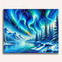 Paint by Numbers - Polar Lights in Blue