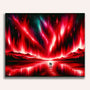 Paint by Numbers - Northern lights in red