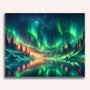 Paint by Numbers - Polar Lights Mountain at Sea