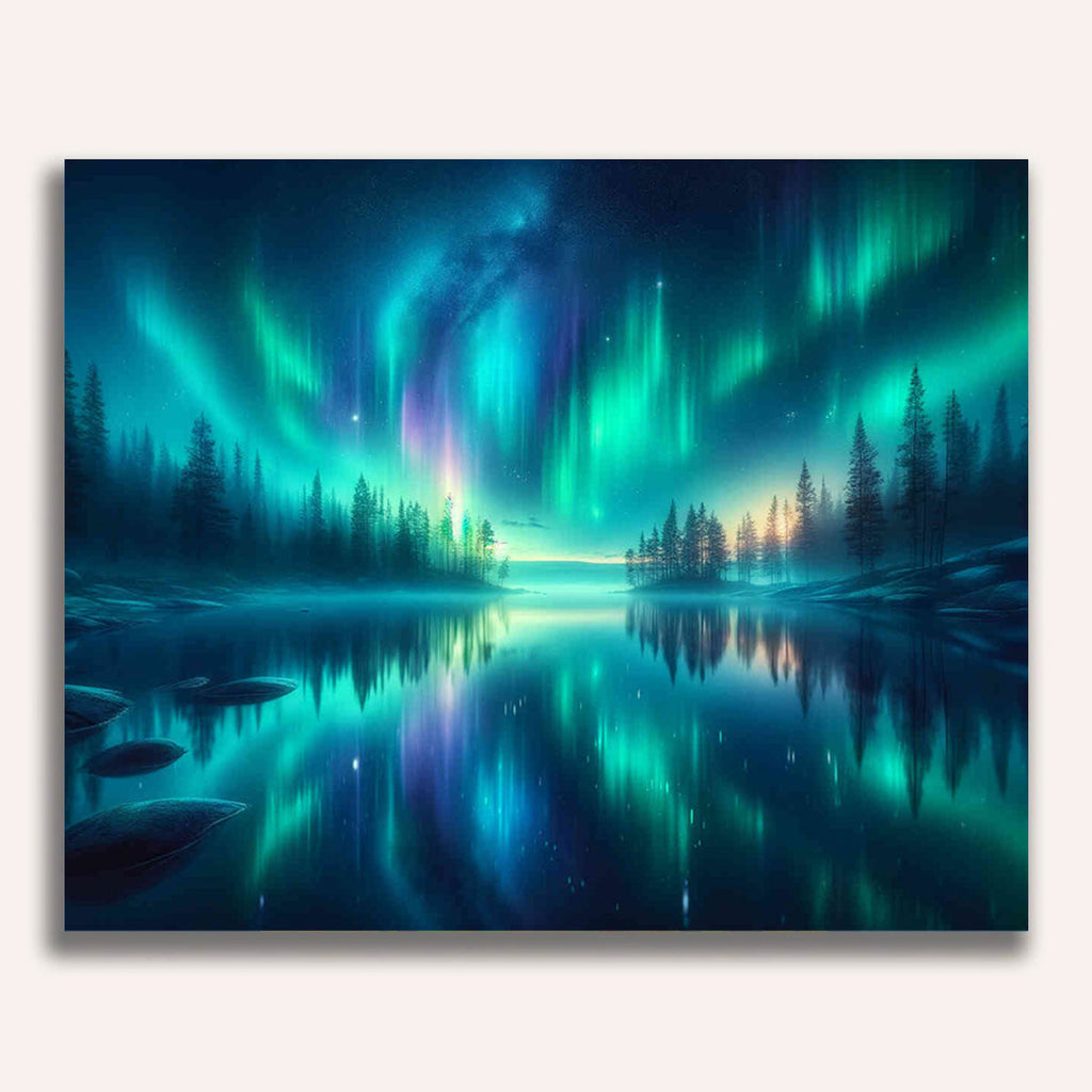 Paint by Numbers - Polar Lights Sea