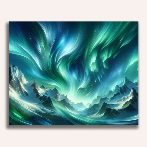 Paint by Numbers - Aurora stripes