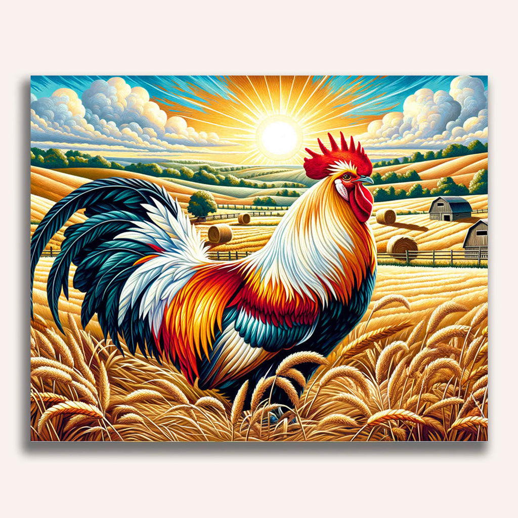 Paint by Numbers - Magnificent rooster