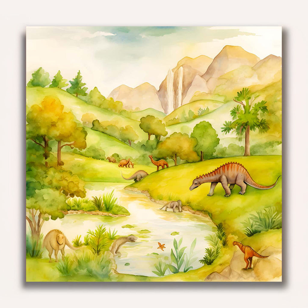Paint by Numbers - Prehistoric dinosaurs