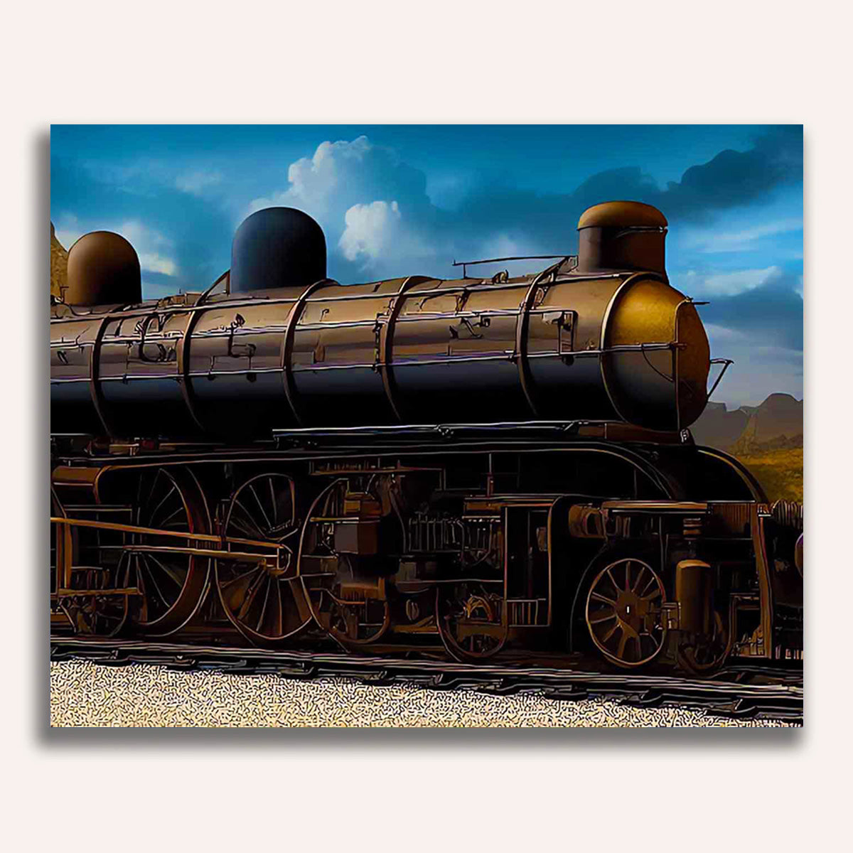 Paint by Numbers - Prairie Locomotive