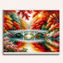 Paint by Numbers - Bridge over standing river