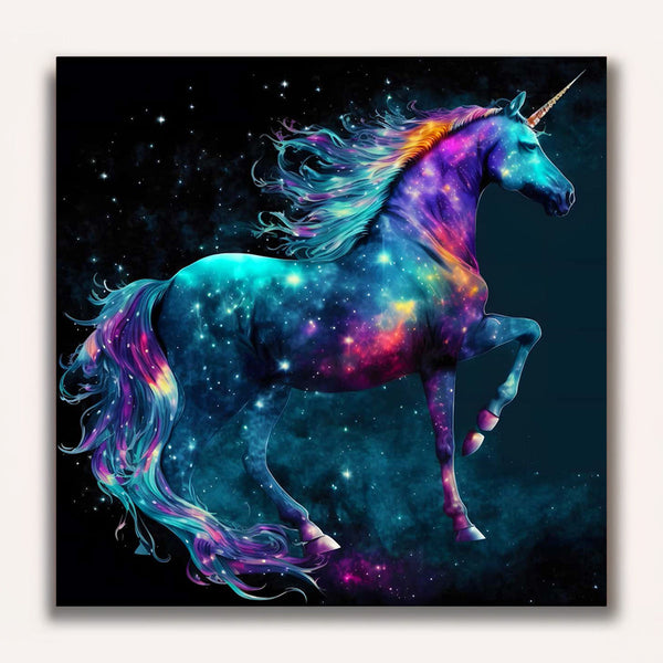 Paint by Numbers - Proud colorful unicorn
